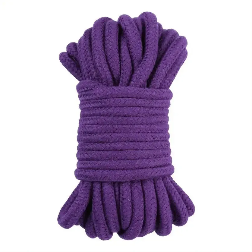 10 Metres Purple Soft Cotton Bondage Rope for Couples