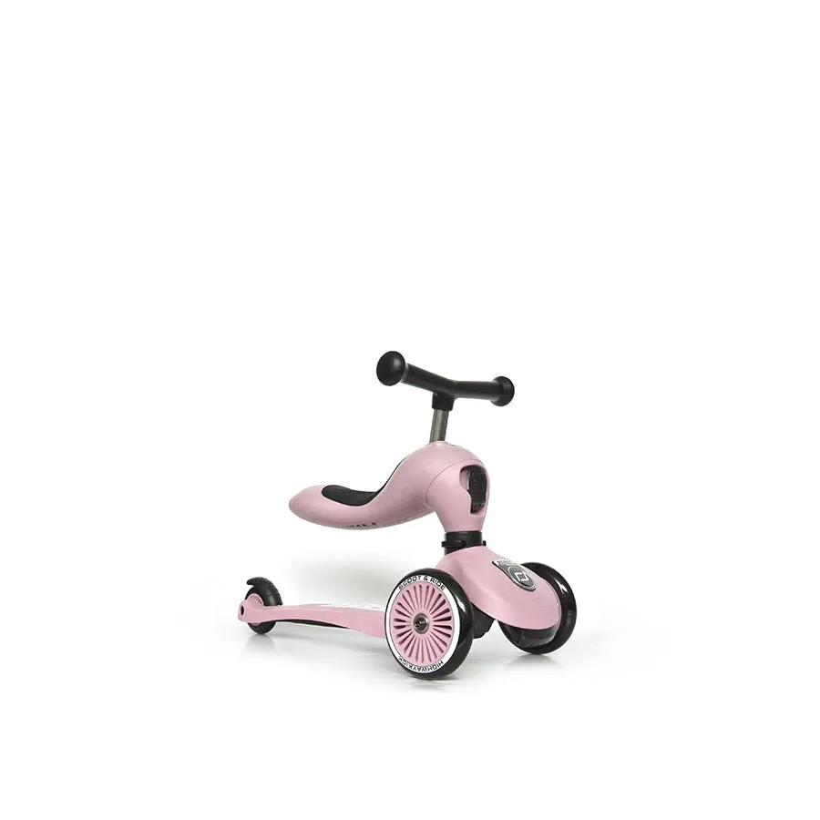 2-in-1 Roller / Scooter / Laufrad - Rose