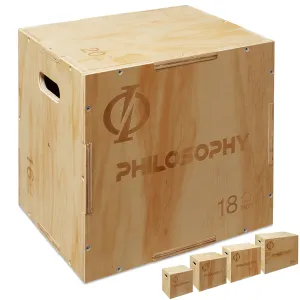 3 in 1 Wood Plyometric Box for Training & Conditioning