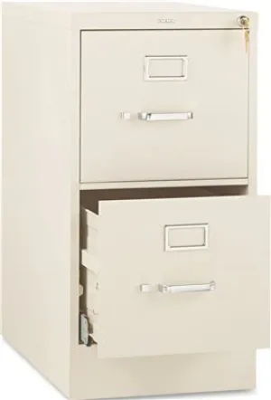 510 Series Two-Drawer Full-Suspension File Letter 29H X25D Putty