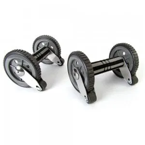 66fit Twin Ab Roller Wheels with Kneel Pad