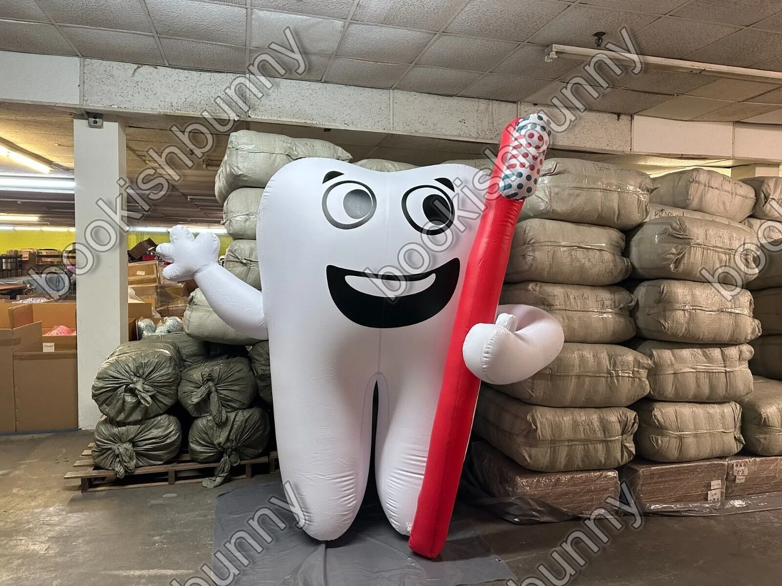 7ft Inflatable Promotion Ad Vinyl Smiley Tooth Dentist Dental Smile Orthodontics