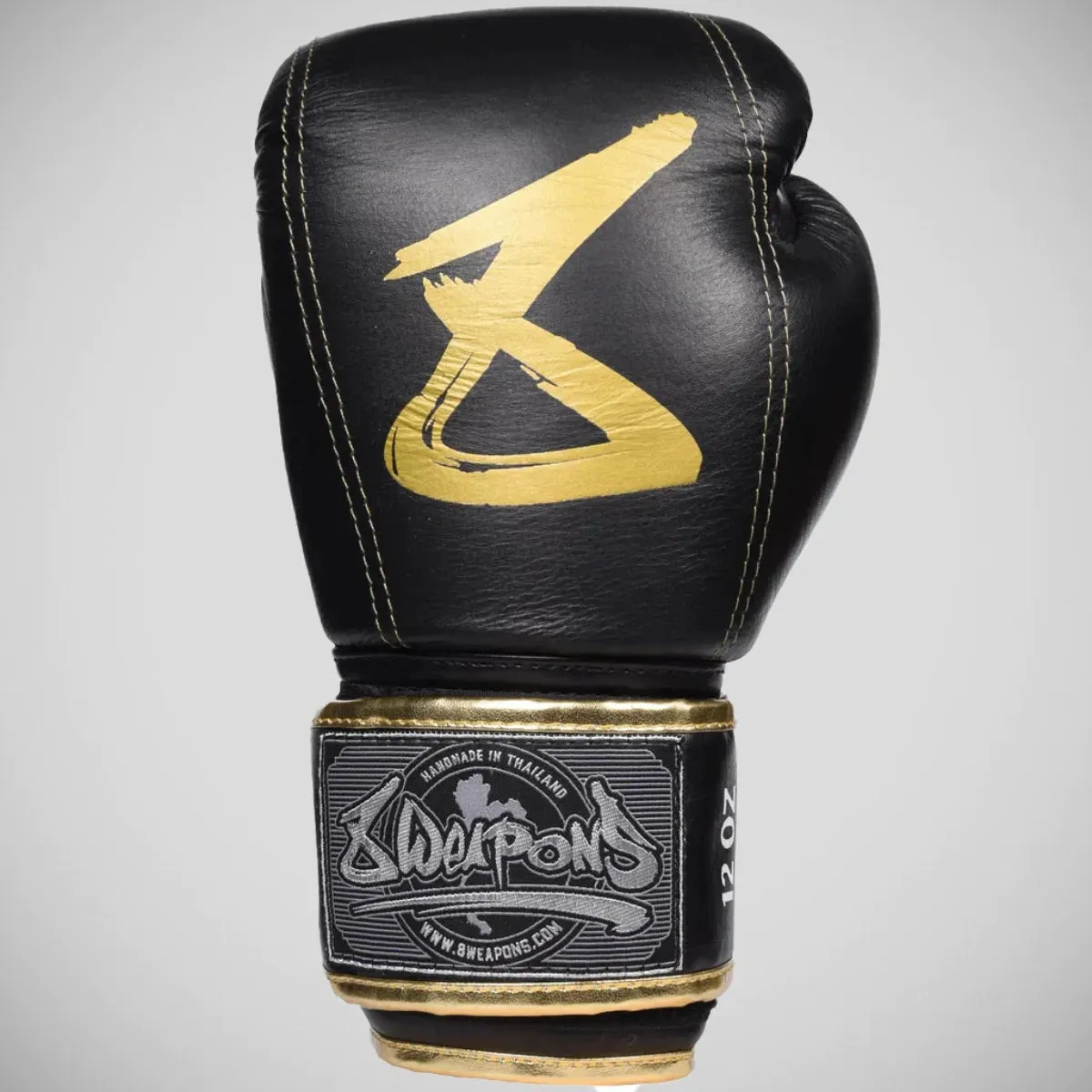 8 Weapons Premium Boxing Gloves Black/Gold