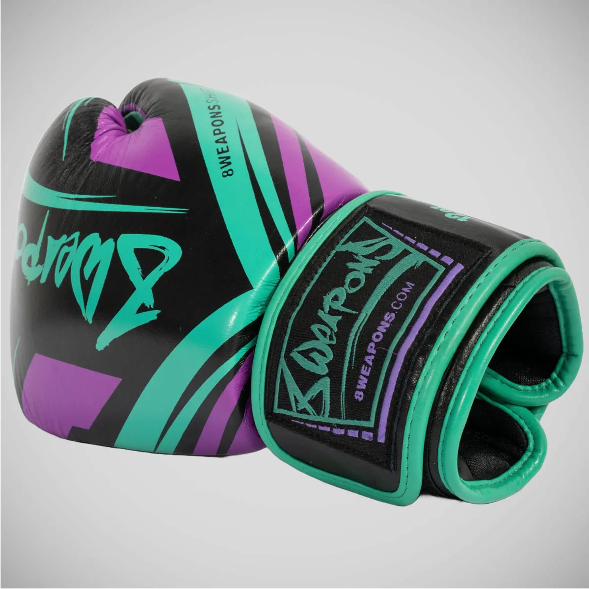 8 Weapons Shift Cyber Boxing Gloves Black/Pink/Green