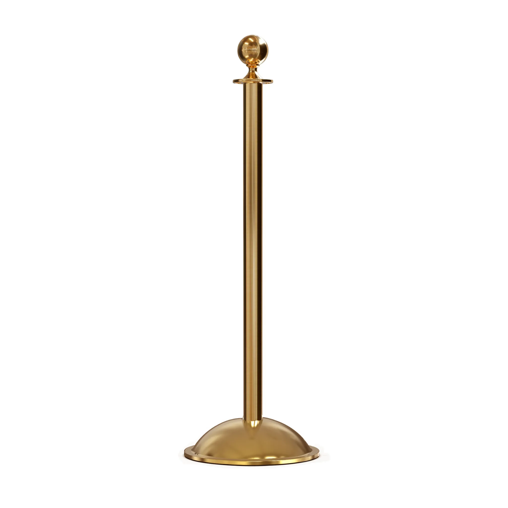 Ball Top Post and Rope Stanchion with Dome Base - Montour Line CDLine