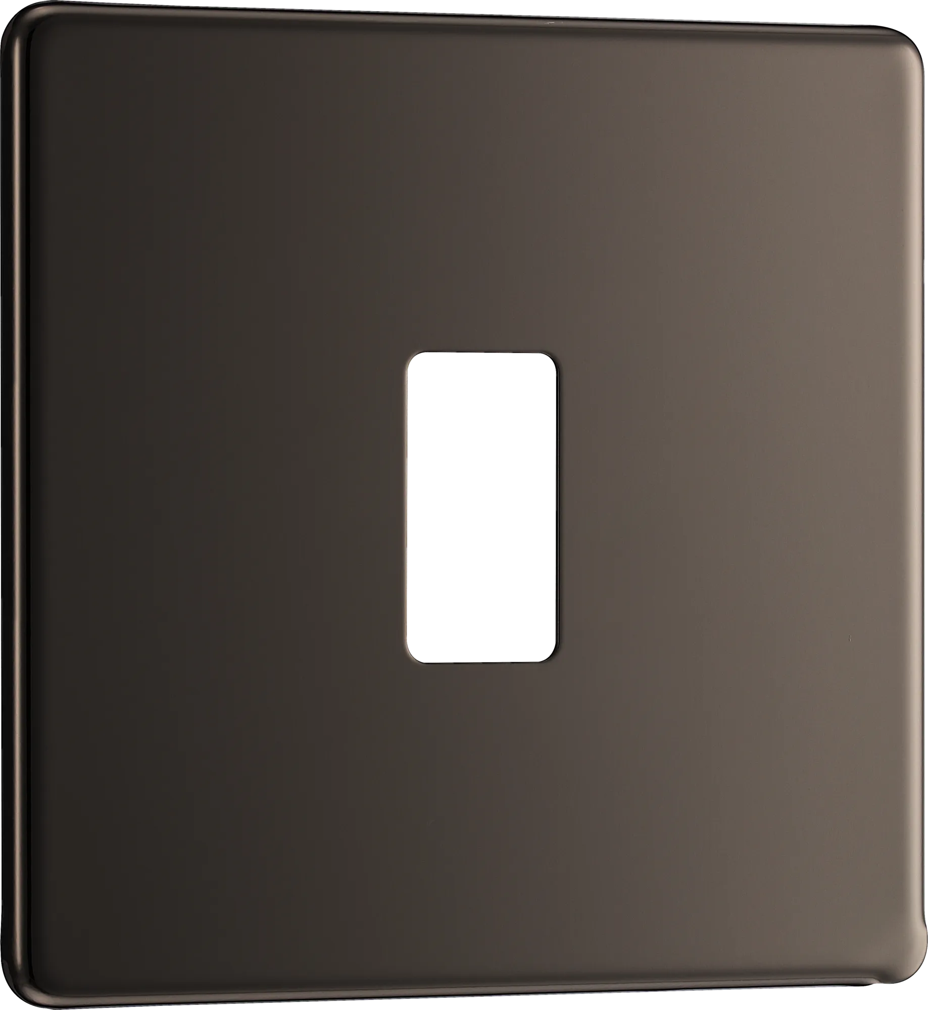 BG RFBN1 Screwless Black Nickel 1 Gang Front Cover Plate