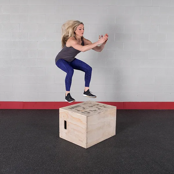 Body-Solid 3-in-1 Wooden Plyo Box