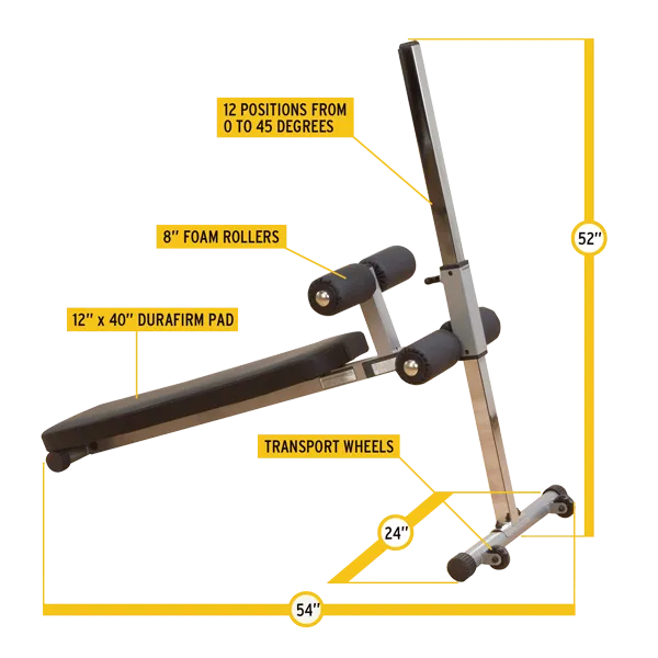 Body-Solid - Adjustable Ab Bench