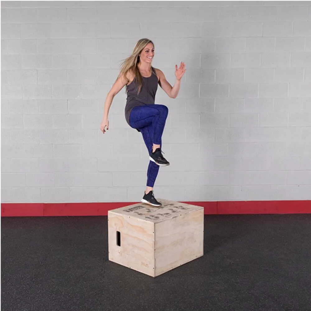 Body-Solid Tools 3-in-1 Wooden Plyo Box BSTWPBOX