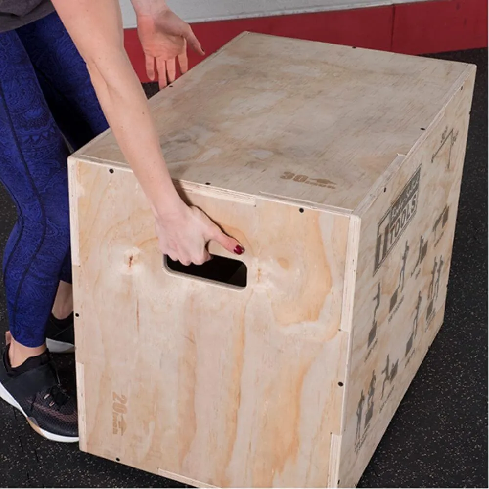 Body-Solid Tools 3-in-1 Wooden Plyo Box BSTWPBOX