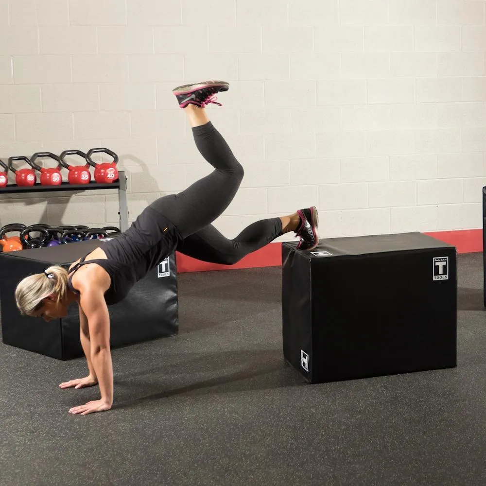 Body-Solid Tools 3 Way Soft Plyometric Box Black