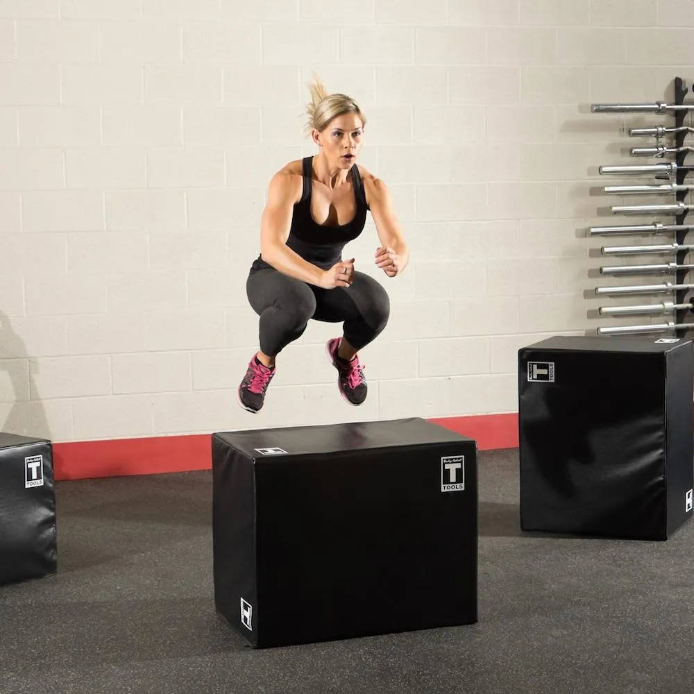 Body-Solid Tools 3 Way Soft Plyometric Box Black