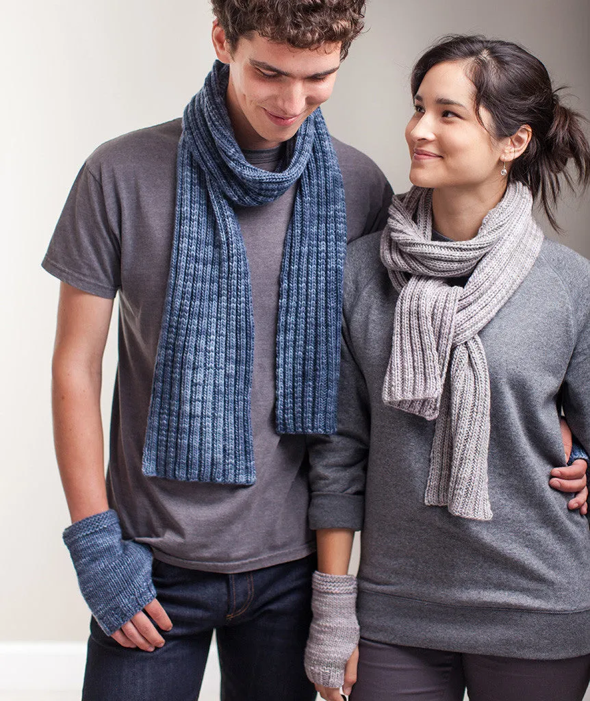 Classroom: Stitch-Sampler Handwarmers & Ribbed Scarf Pattern