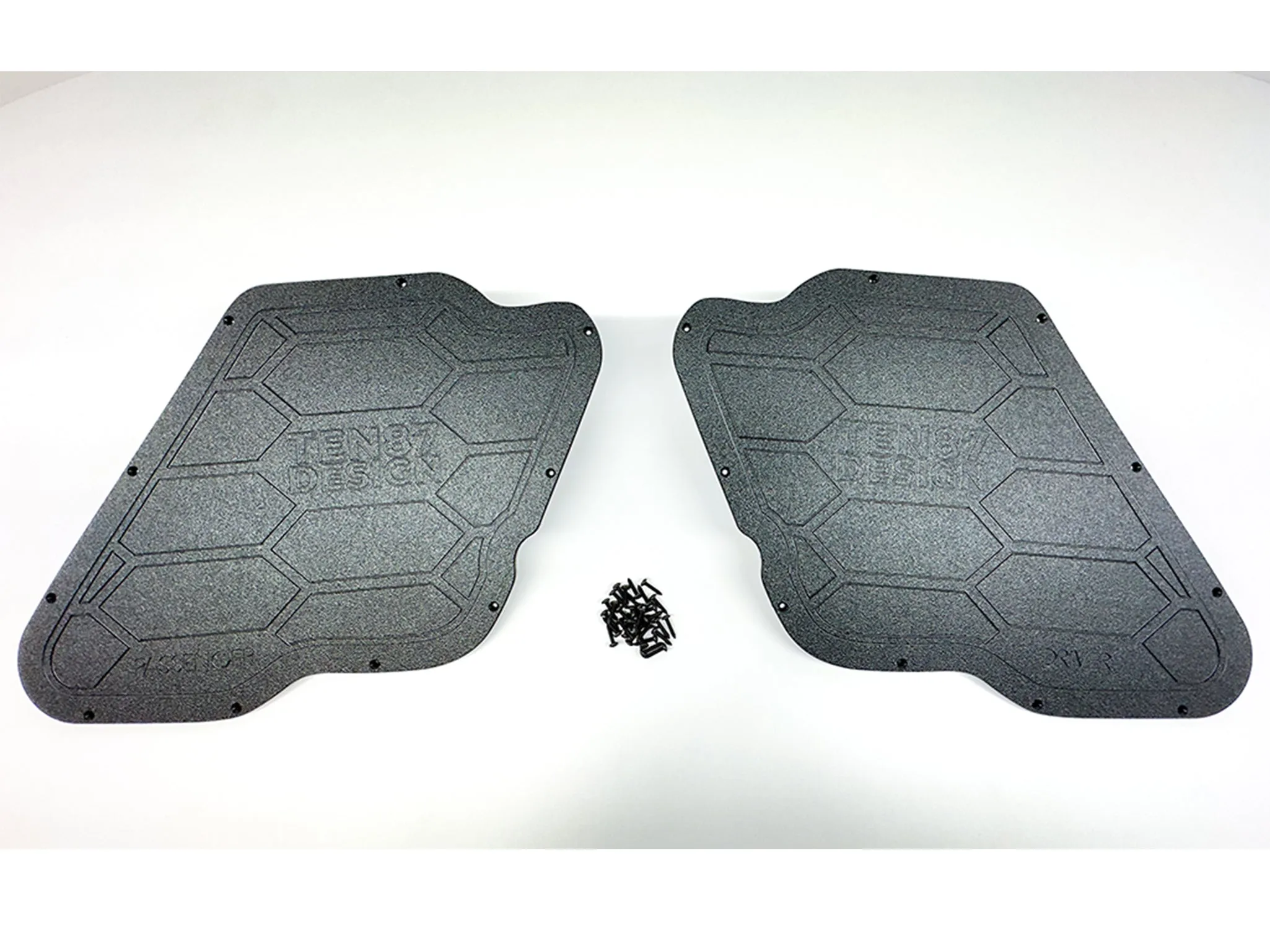 Compatible with Custom Door Block Off Plates Compatible with 2005-2013 Chevrolet Corvette (C6) (Pair)