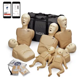 CPR Prompt® Plus Complete TPAK700 7-Pack powered by Heartisense®, Tan