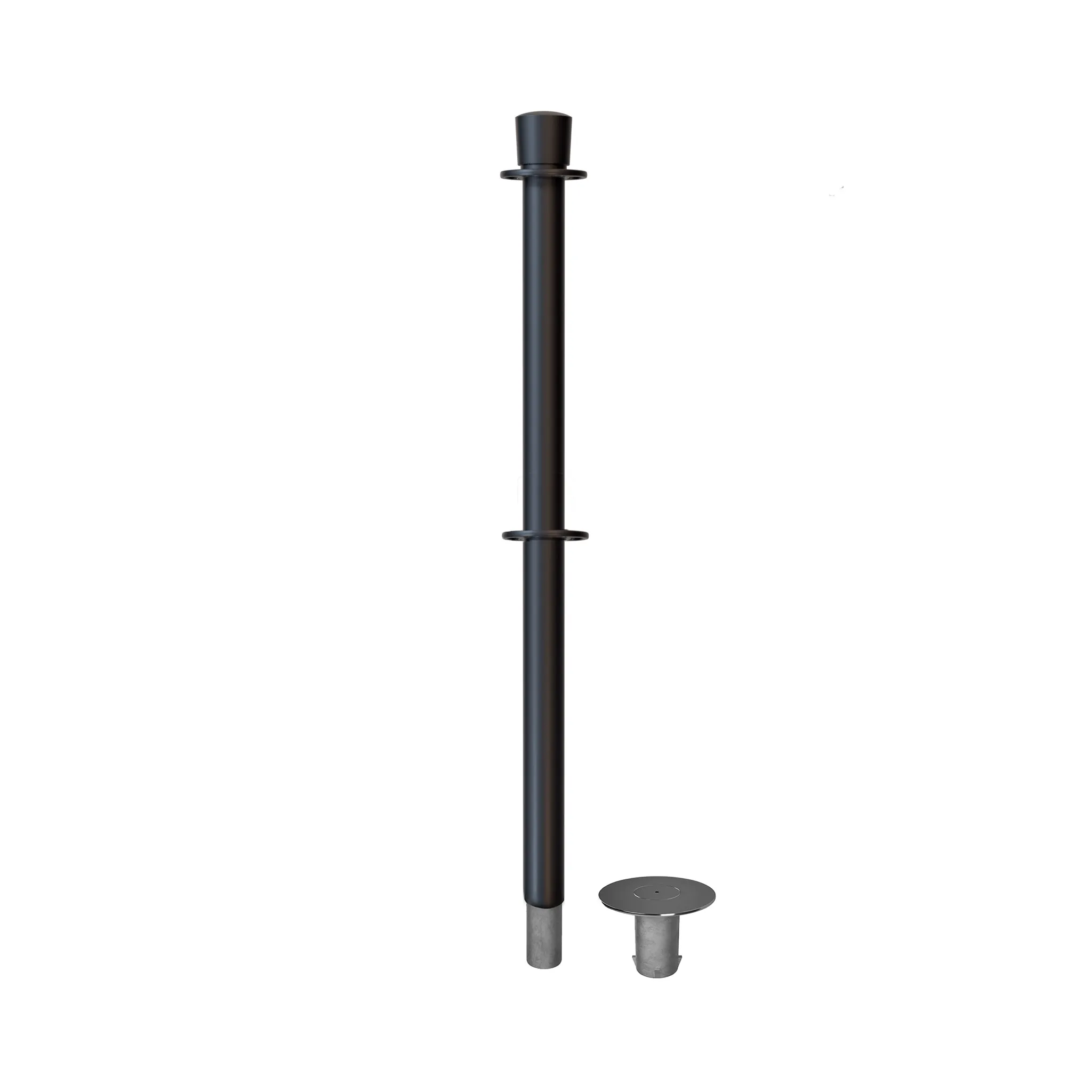 Crown Top Dual Rope Stanchion with Removable Base - Montour Line CXLineDR