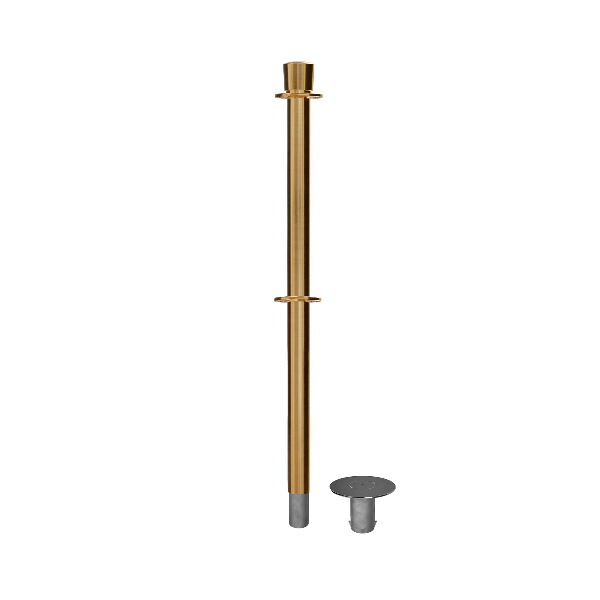 Crown Top Dual Rope Stanchion with Removable Base - Montour Line CXLineDR