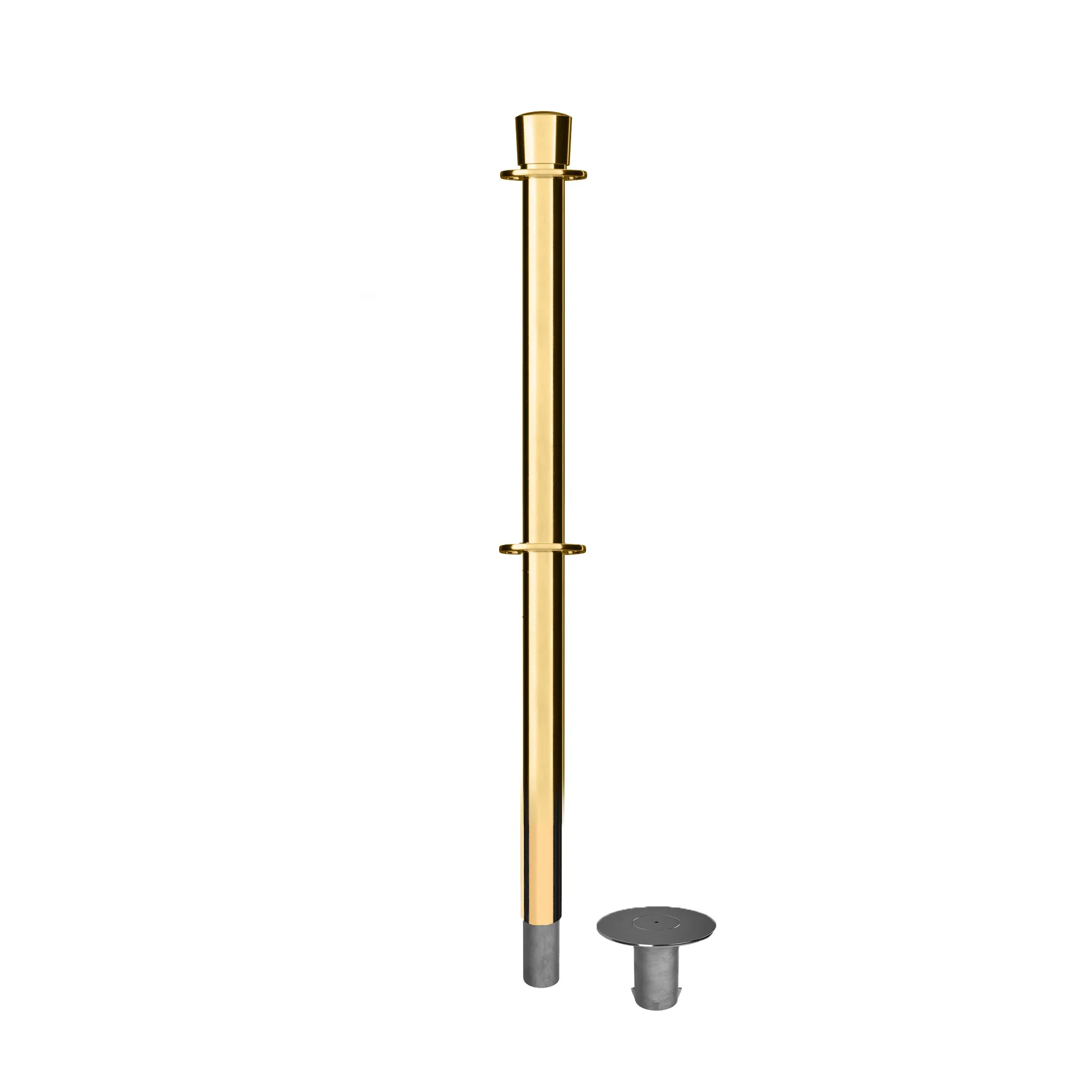 Crown Top Dual Rope Stanchion with Removable Base - Montour Line CXLineDR