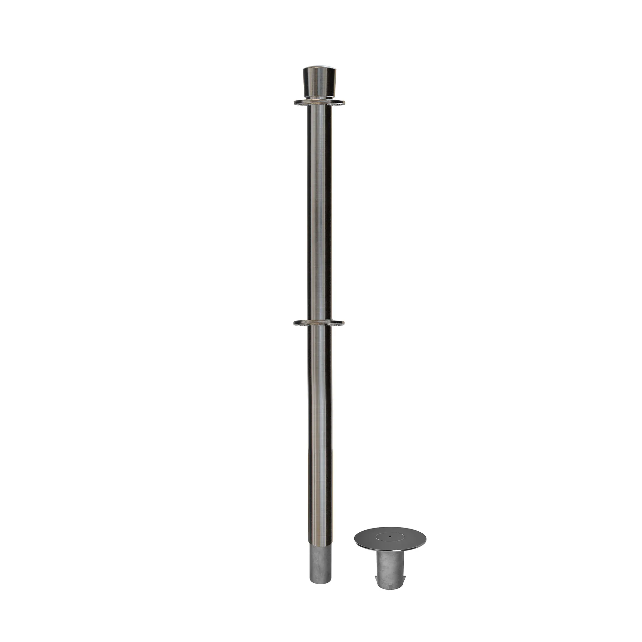 Crown Top Dual Rope Stanchion with Removable Base - Montour Line CXLineDR