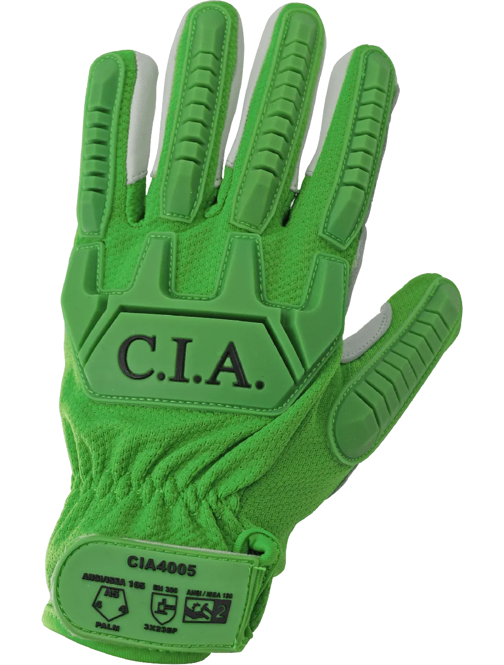 Cut and Impact Resistant Mechanics Style Gloves with a Premium Leather Palm - CIA4005 Sold by Dozen