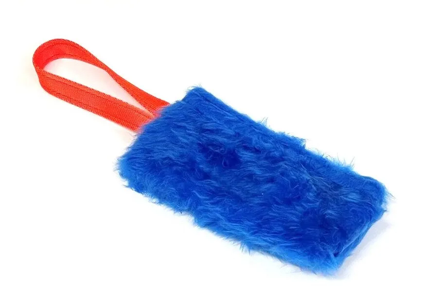 Dog Training Treat Bag Obedience Retrieve Furry Long Prey Dummy In Various Colours Large 7" long x 4"