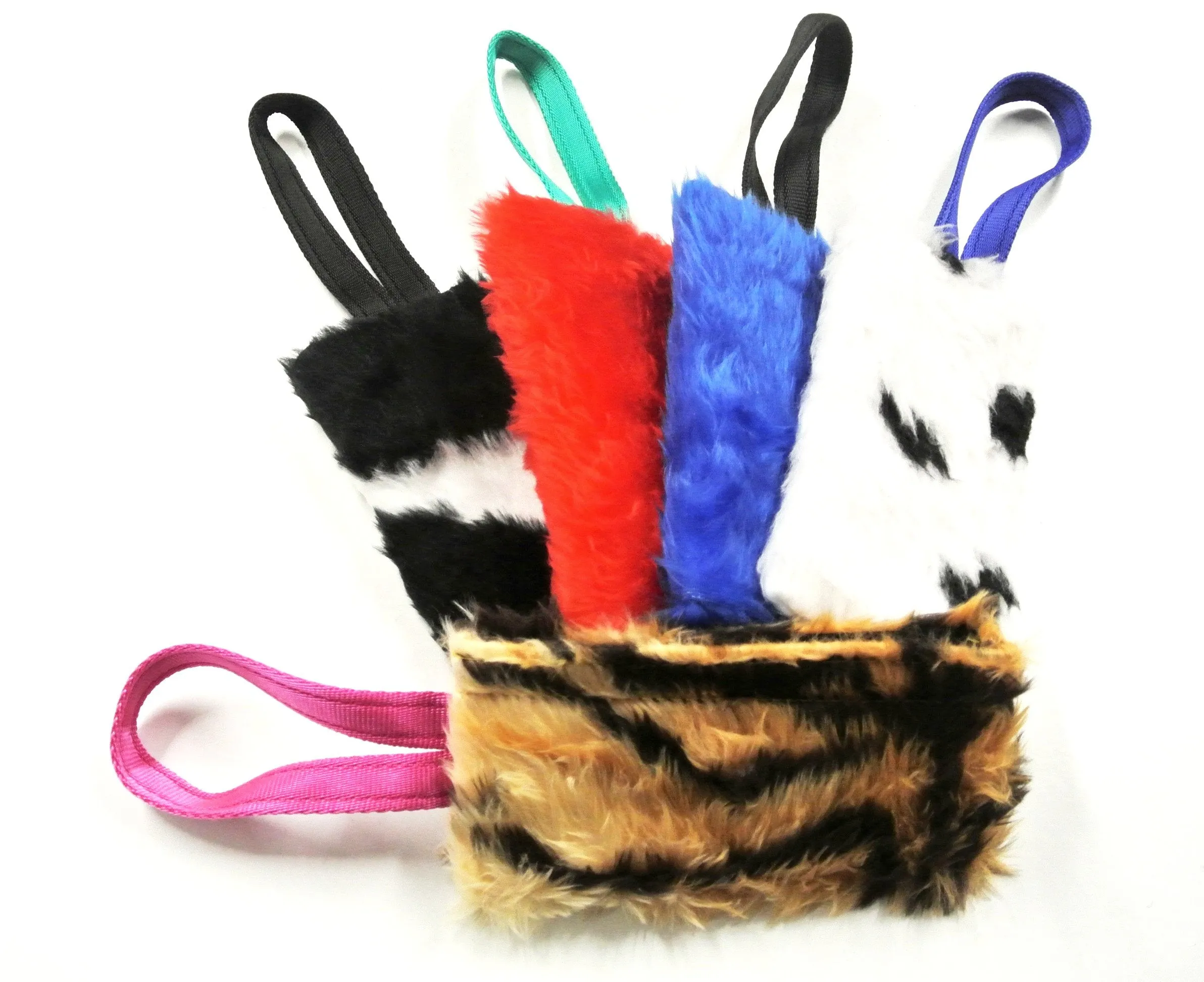 Dog Training Treat Bag Obedience Retrieve Furry Long Prey Dummy In Various Colours Large 7" long x 4"