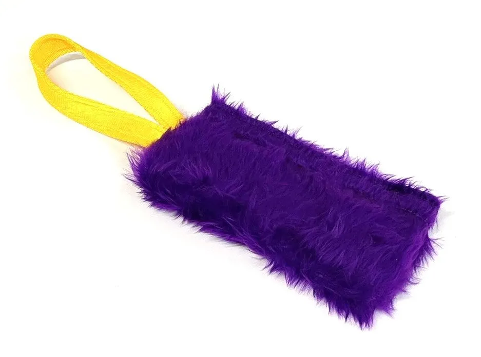 Dog Training Treat Bag Obedience Retrieve Furry Long Prey Dummy In Various Colours Large 7" long x 4"