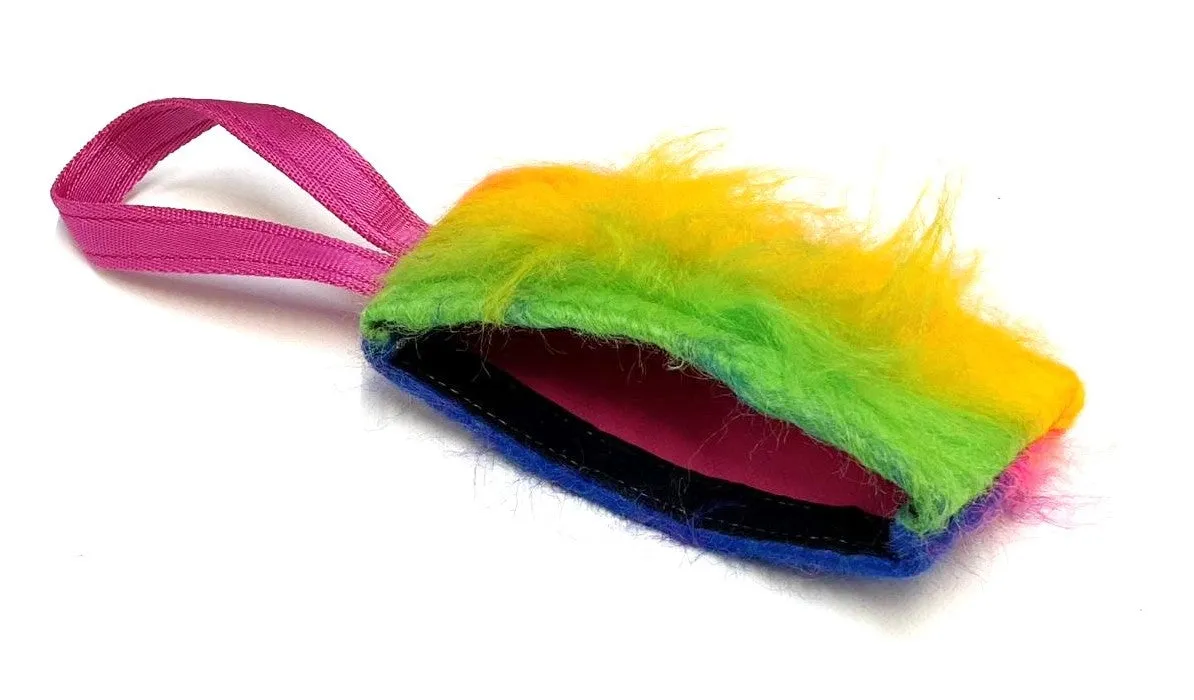 Dog Training Treat Bag Obedience Retrieve Furry Long Prey Dummy In Various Colours Large 7" long x 4"