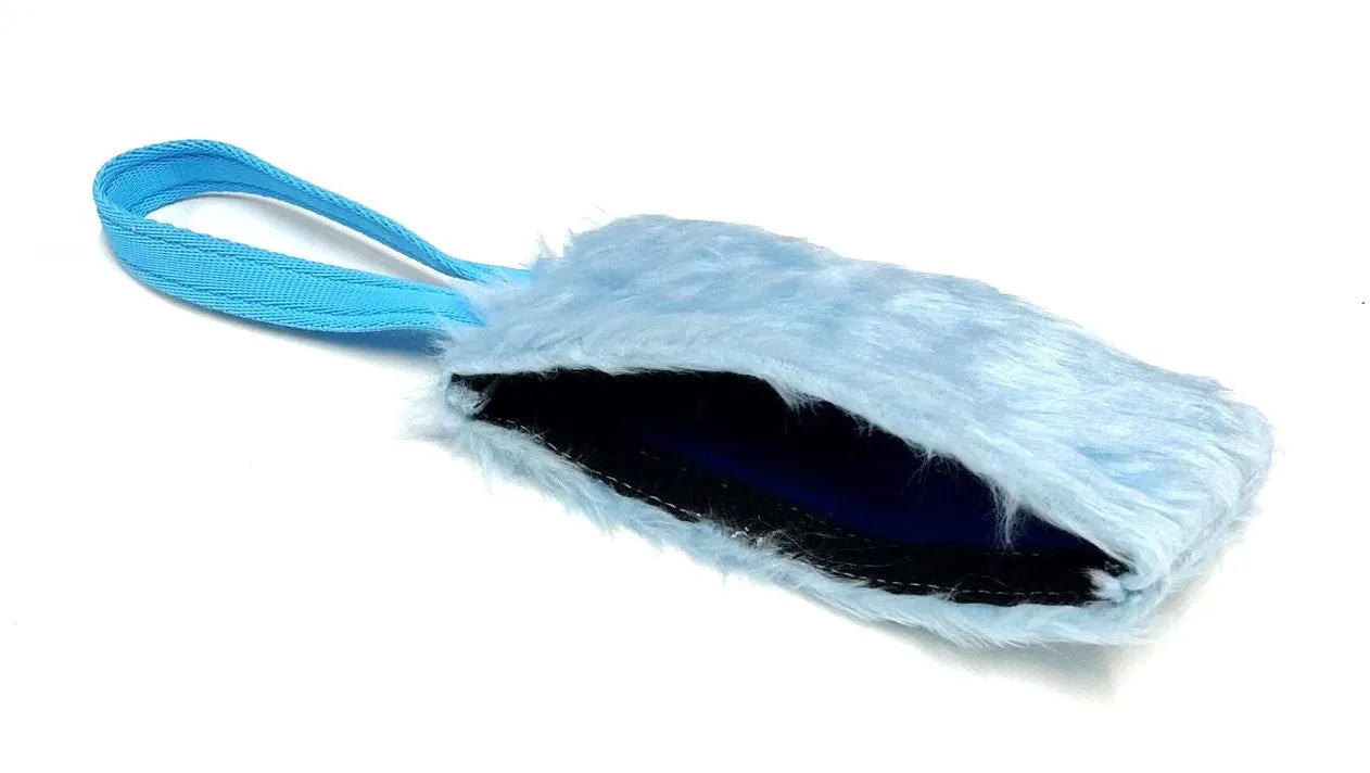 Dog Training Treat Bag Obedience Retrieve Furry Long Prey Dummy In Various Colours Large 7" long x 4"