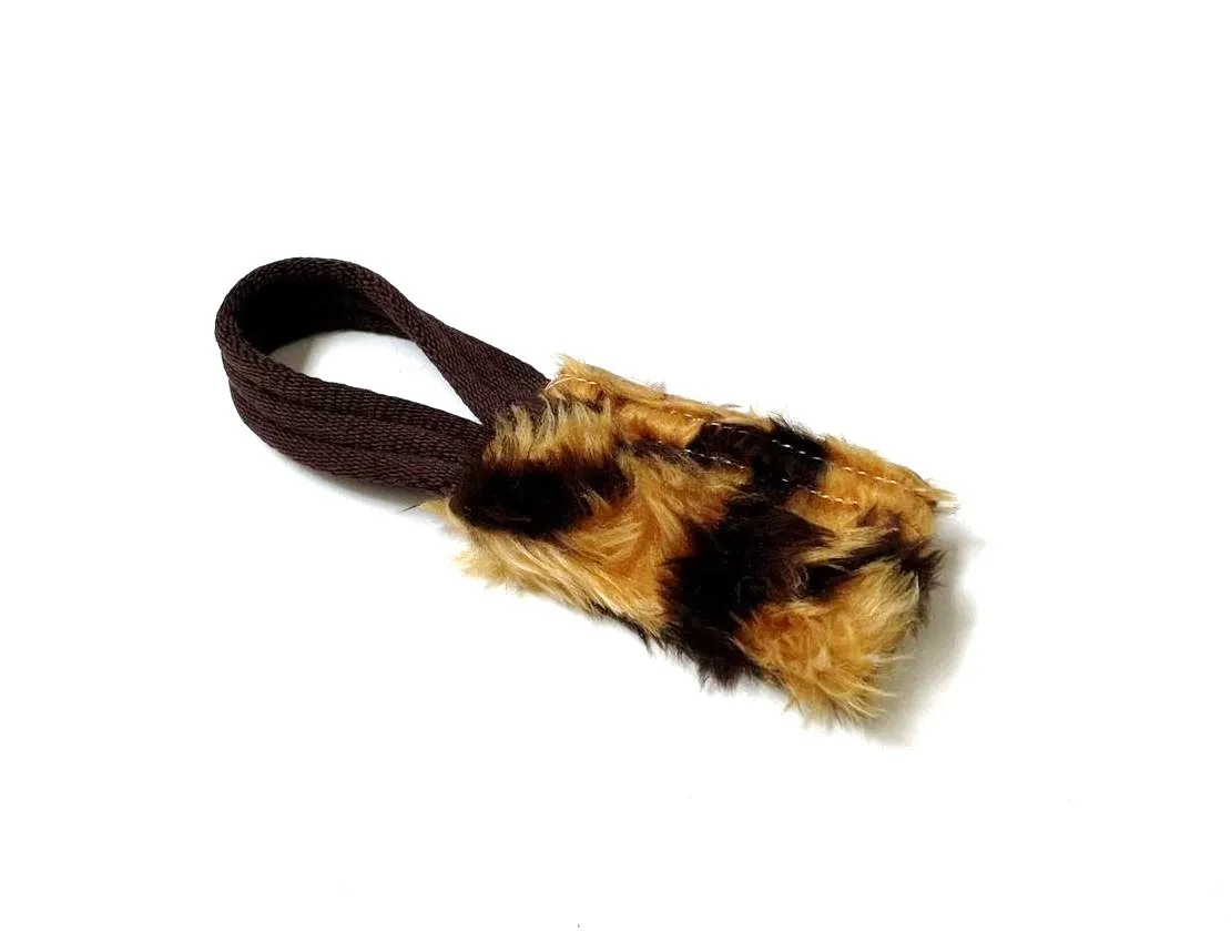 Dog Training Treat Bag Obedience Retrieve Furry Long Prey Dummy In Various Colours Small 4" x 2"