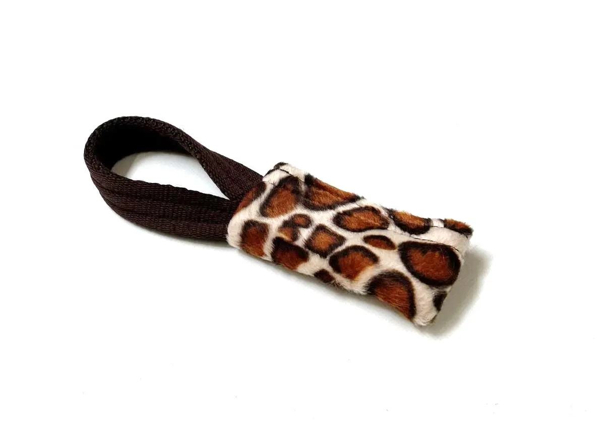 Dog Training Treat Bag Obedience Retrieve Furry Long Prey Dummy In Various Colours Small 4" x 2"