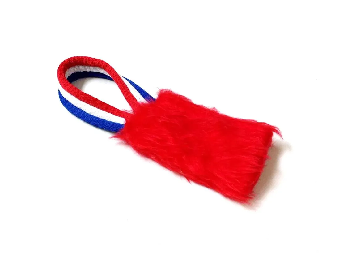 Dog Training Treat Bag Obedience Retrieve Furry Long Prey Dummy In Various Colours Small 4" x 2"