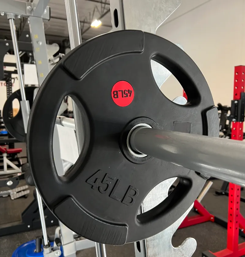 Full Set 245lbs Rubber Grip Plates