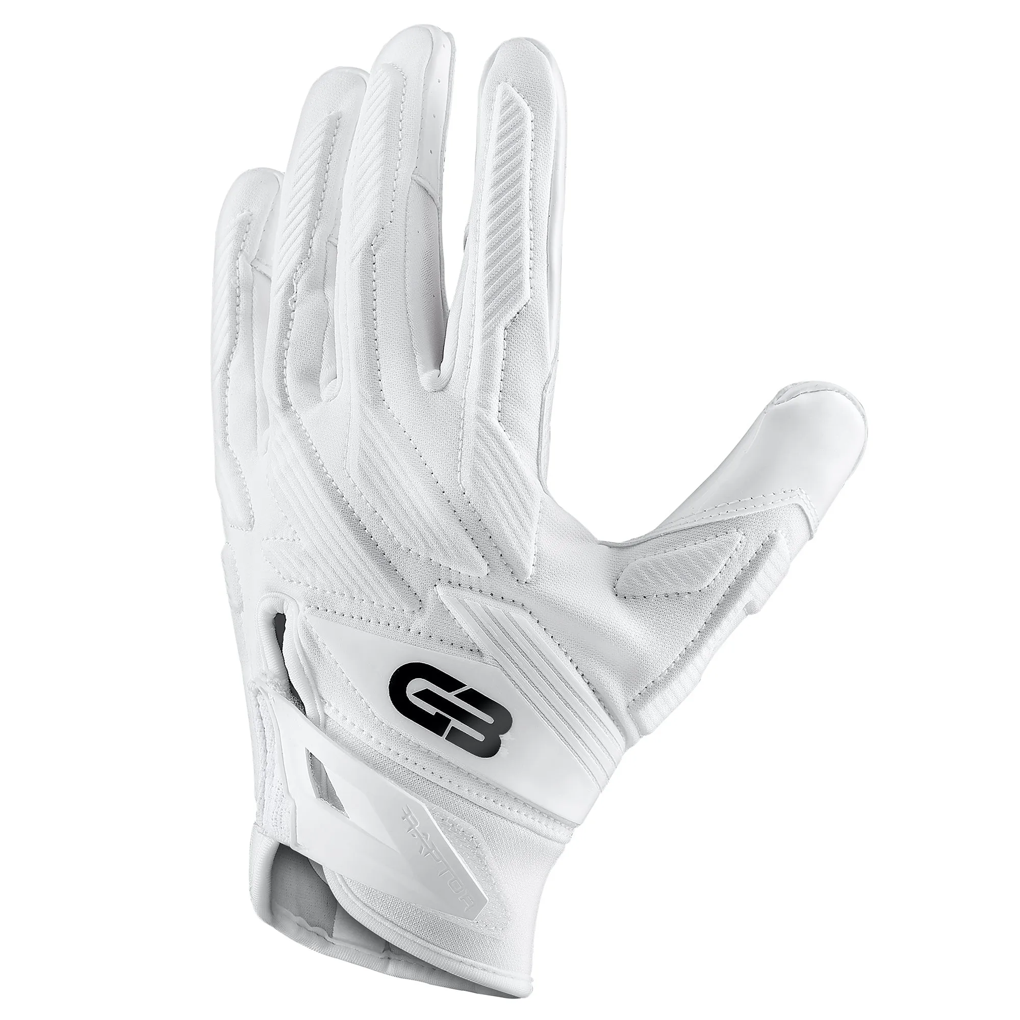 Grip Boost Raptor 2.0 White Padded Men's Football Gloves with Boost Plus Grip Technology