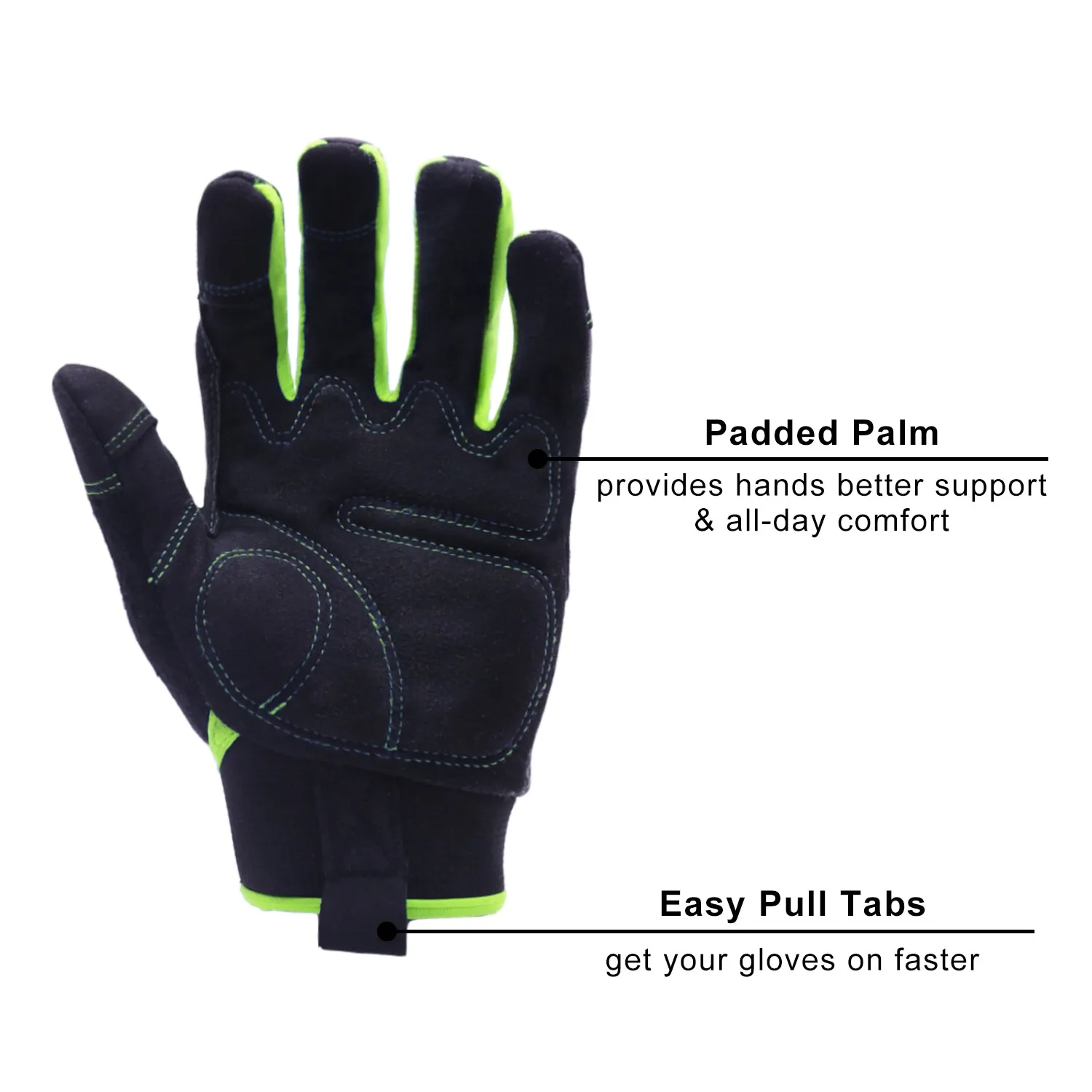 Handlandy Work Gloves Men & Women Bulk, Flexible Breathable Utility Mechanic Working Gloves Touch Screen 6035 (12 Pairs )