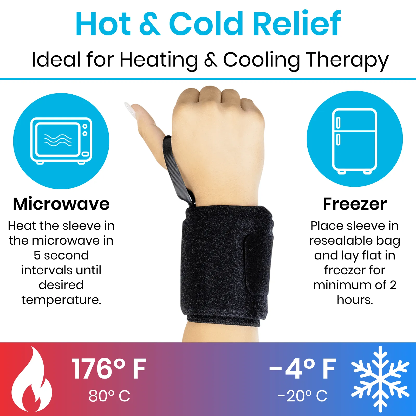 Hot and Cold Wrist Wraps