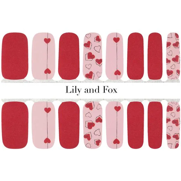 Lily And Fox - Nail Wrap - First Kiss