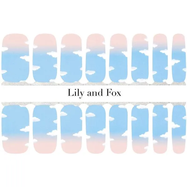 Lily and Fox - Nail Wrap - Marshmellow Clouds