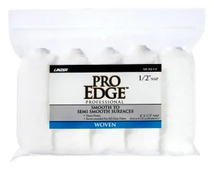 Linzer Pro Edge Woven 4 in. W X 1/2 in. Mini Paint Roller Cover 5 pk