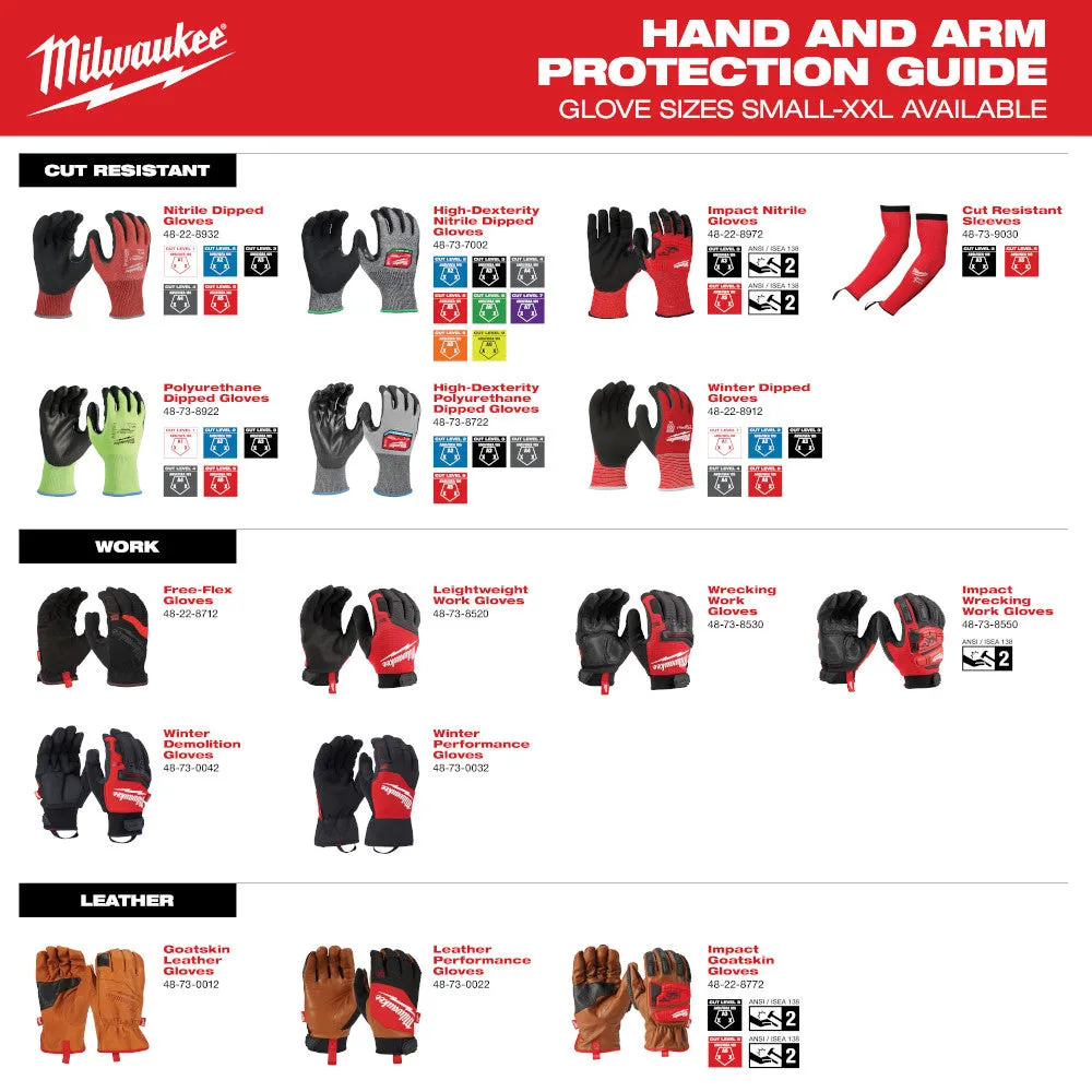 Milwaukee 48-73-8153 Impact Cut 5 Nitrile Dip Glove - XL