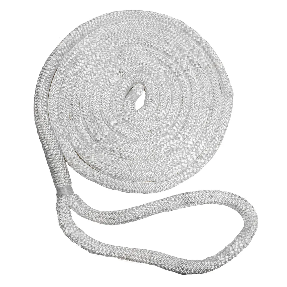 New England Ropes 5/8" Double Braid Dock Line - White - 50