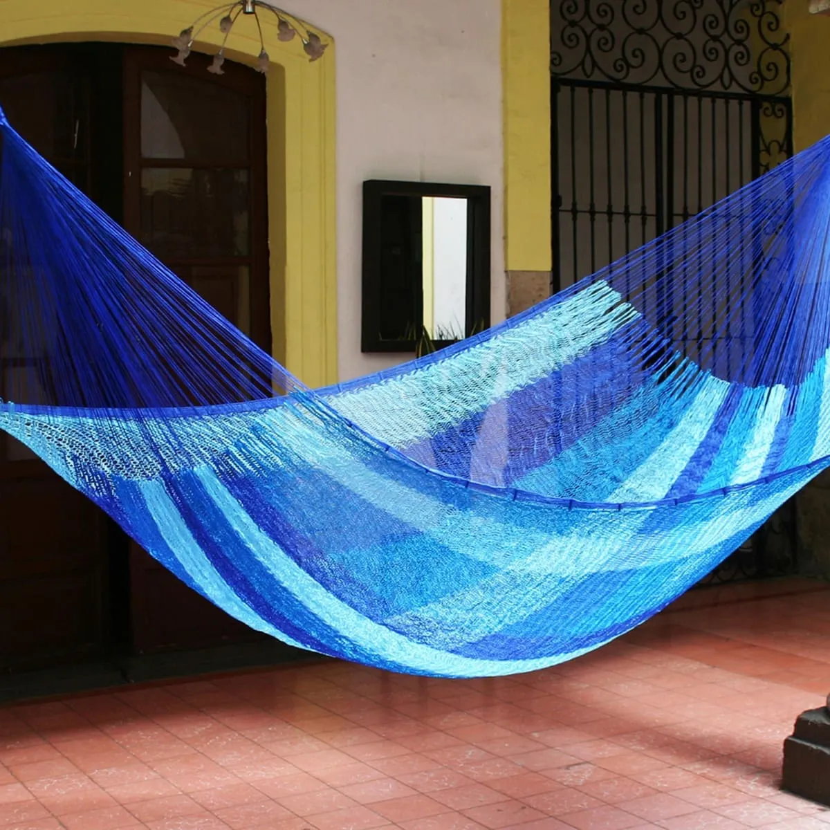 Novica Blue Caribbean Hammock (Single)