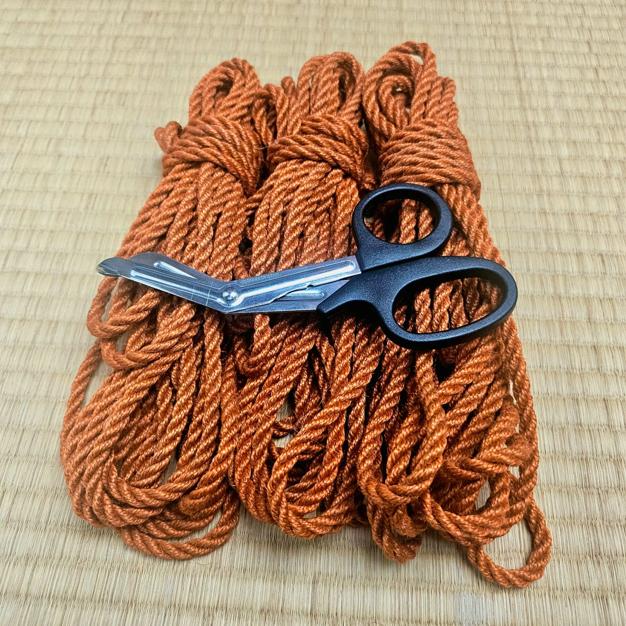 Orange 2-Ply Jute Shibari Rope