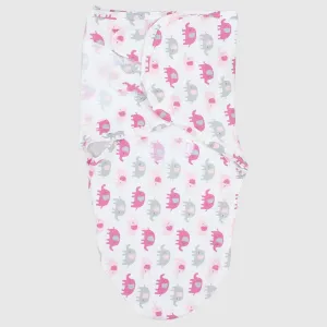 Pinkish Elephants Baby Swaddle