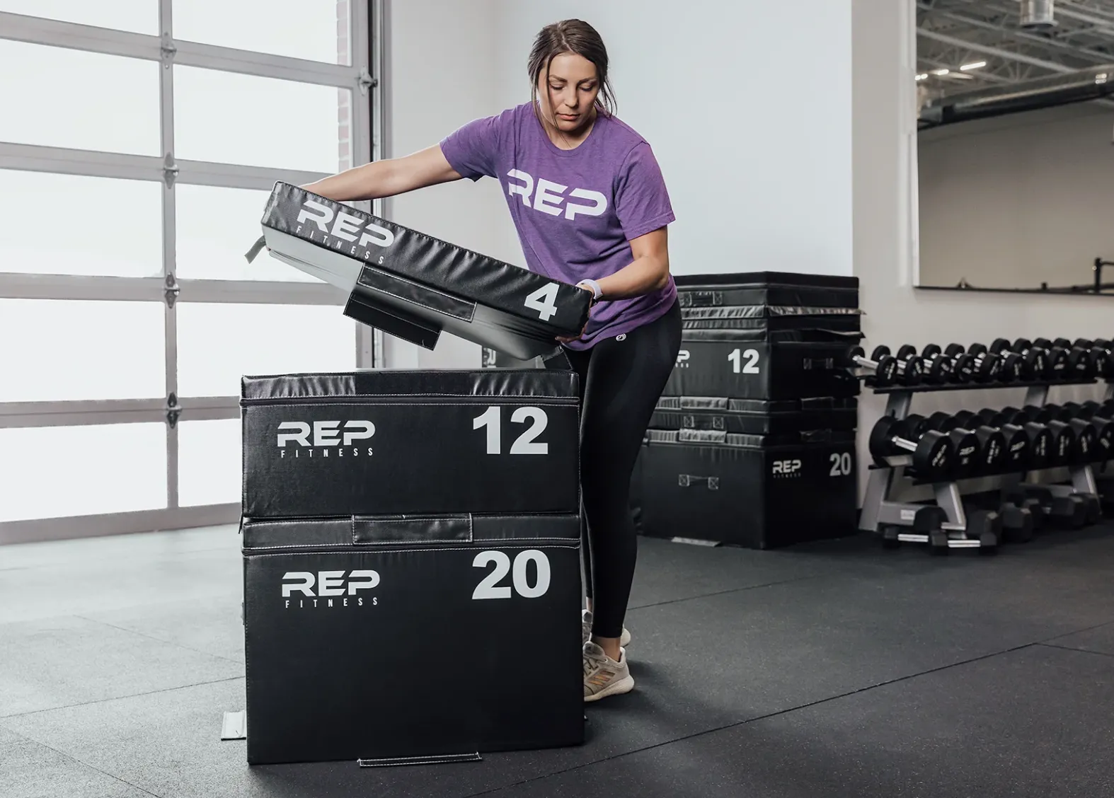 REP Fitness Stackable Soft Foam Plyo Boxes (Full Set)