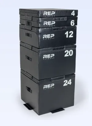 REP Fitness Stackable Soft Foam Plyo Boxes (Full Set)