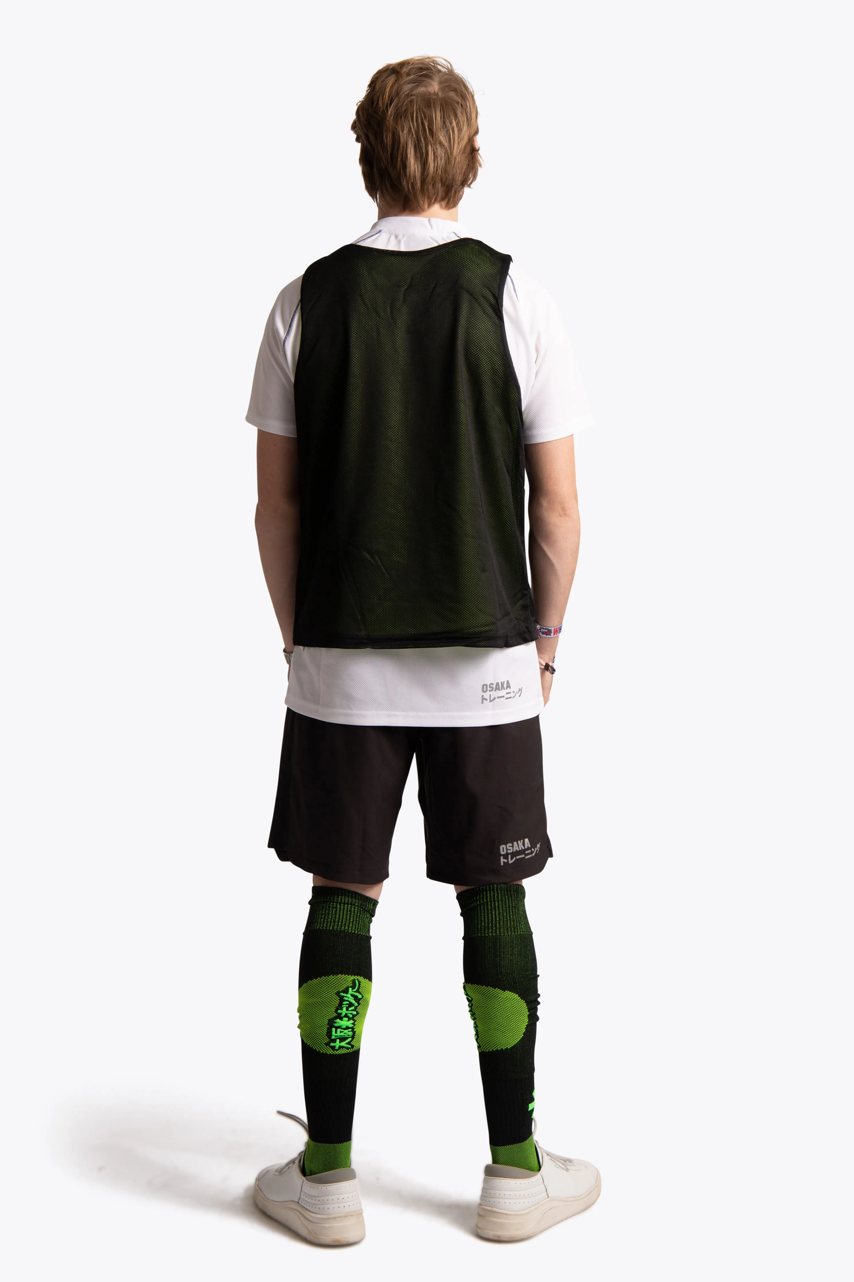 Reversible Mesh Bib - UNISEX - BLACK/GREEN