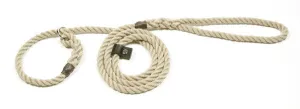 Rope Slip Lead with Leather Stopper