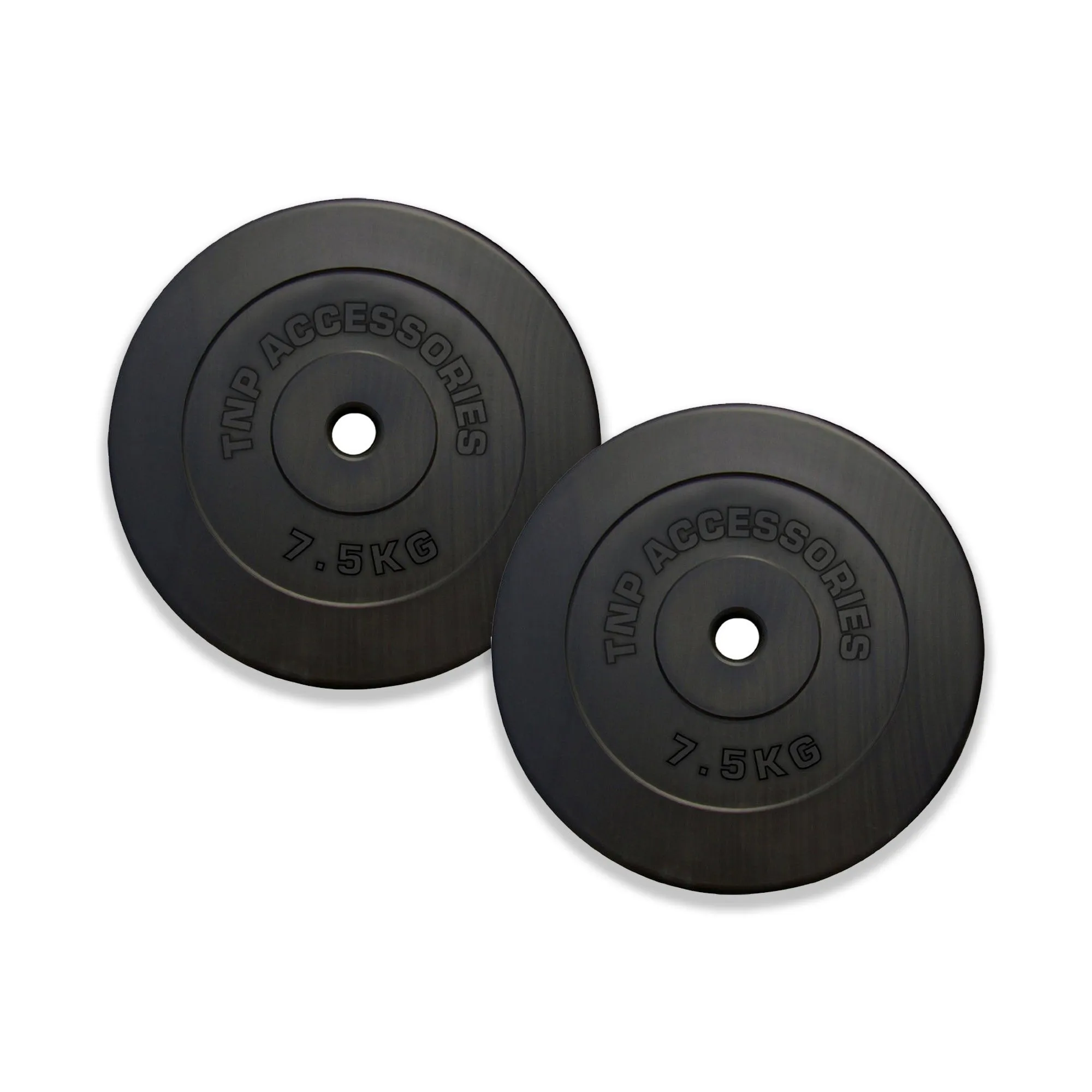 Standard 1" Round Vinyl Weight Plate 7.5kg - Black