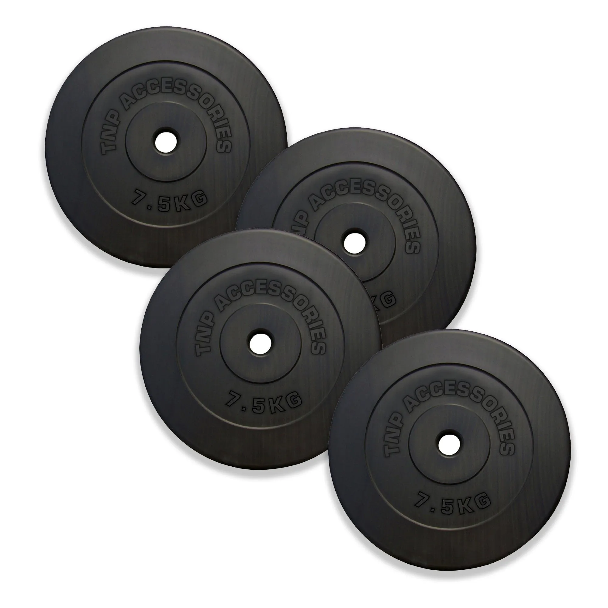 Standard 1" Round Vinyl Weight Plate 7.5kg - Black